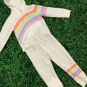 Gap Sweatsuit with Rainbow Stripes